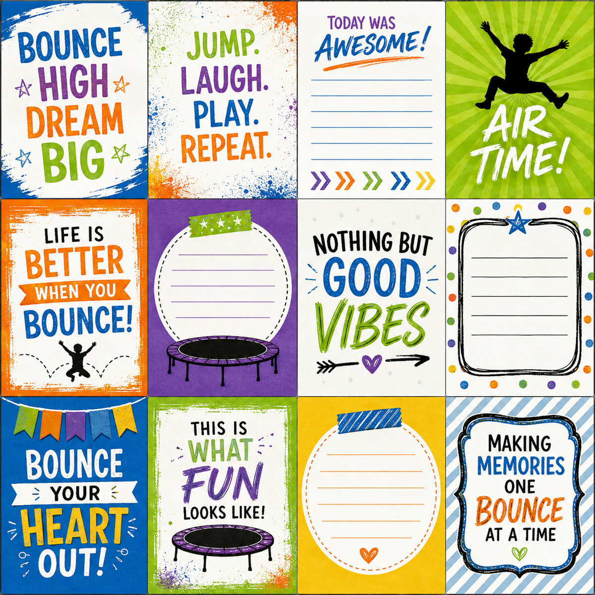 Bounce Into Fun 3x4 Elements