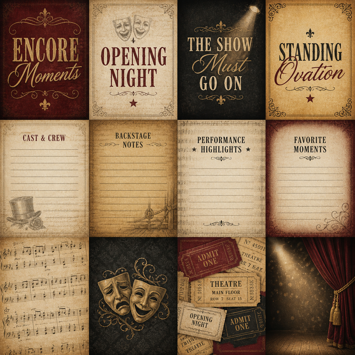 Encore Moments - A Drama Collection - 3x4 sheet