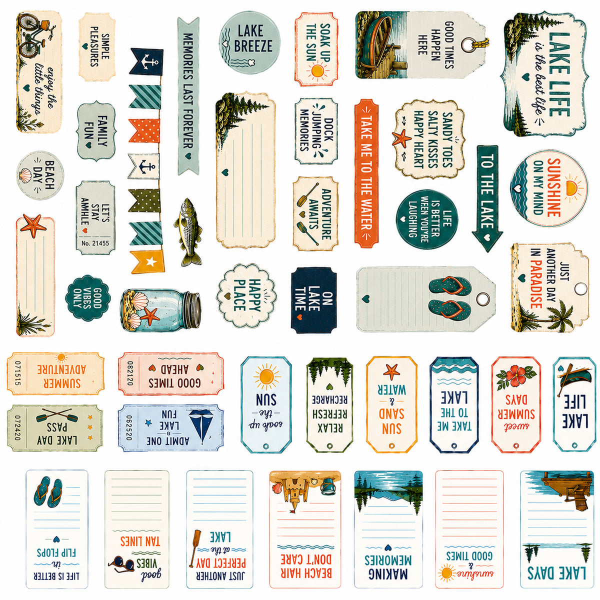 Seashell Days - Ephemera Pack 1