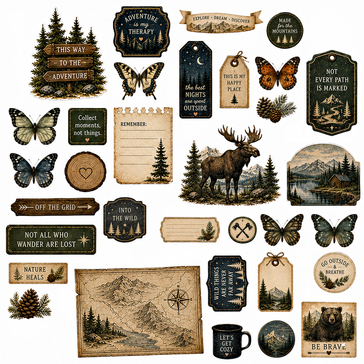 Campfire Memories - Ephemera Pack 2