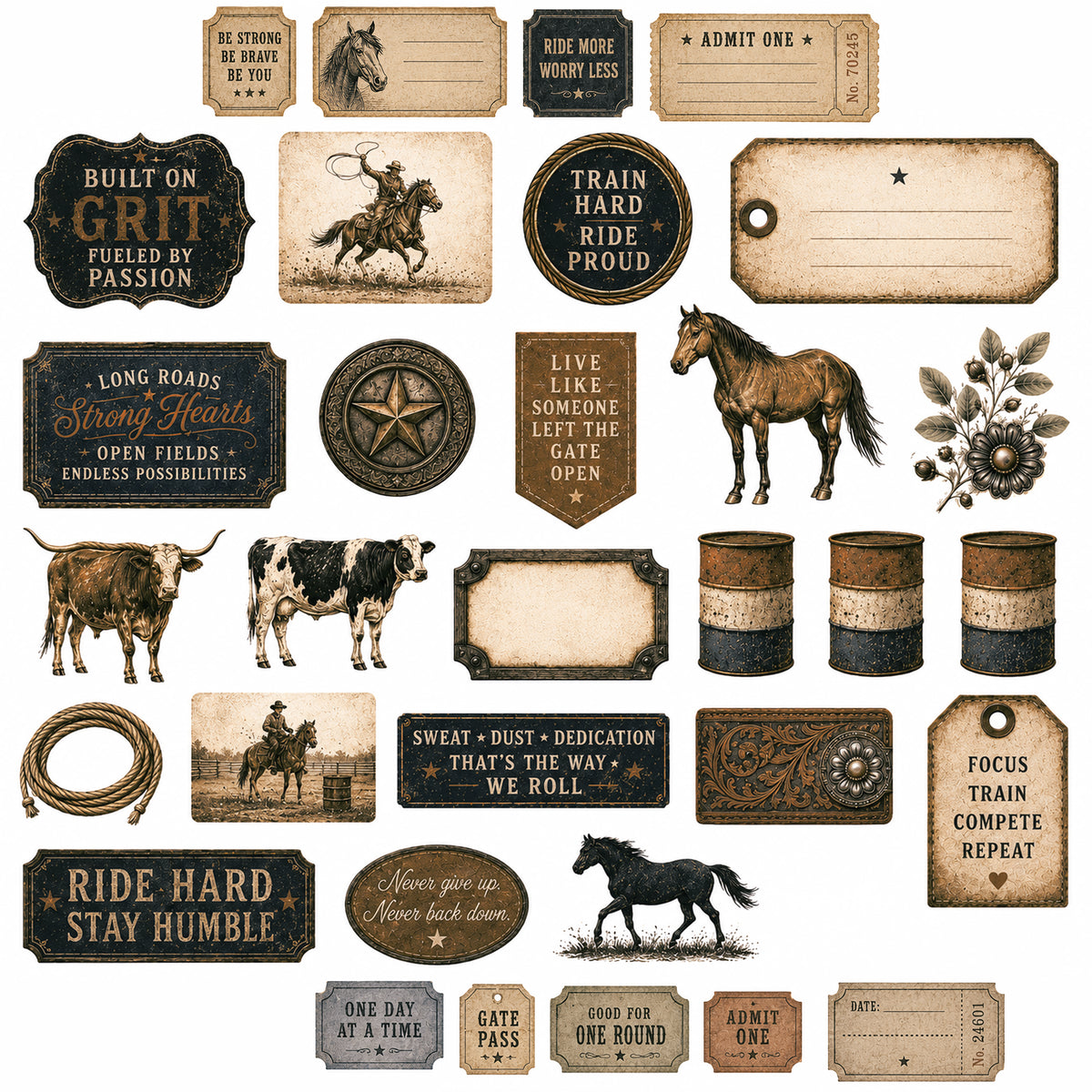 Iron Spurs Ephemera Pack 3