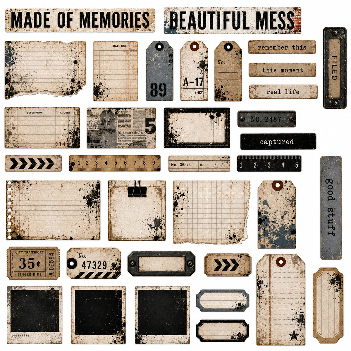 Concrete Canvas - Ephemera Pack 3