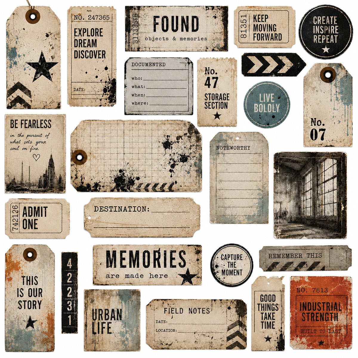 Concrete Canvas - Ephemera Pack 4