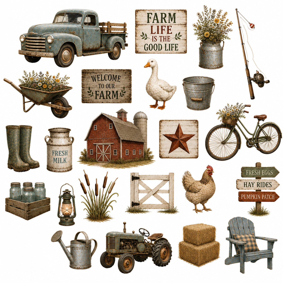Country Mile Memories - Ephemera Pack 4