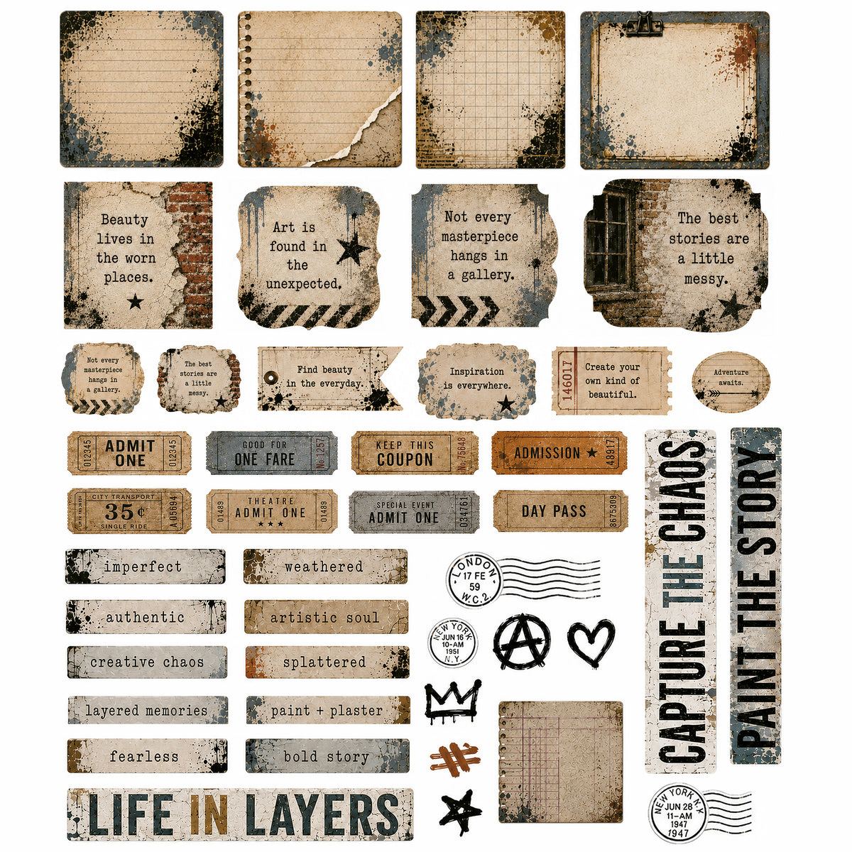 Concrete Canvas - Ephemera Pack 5