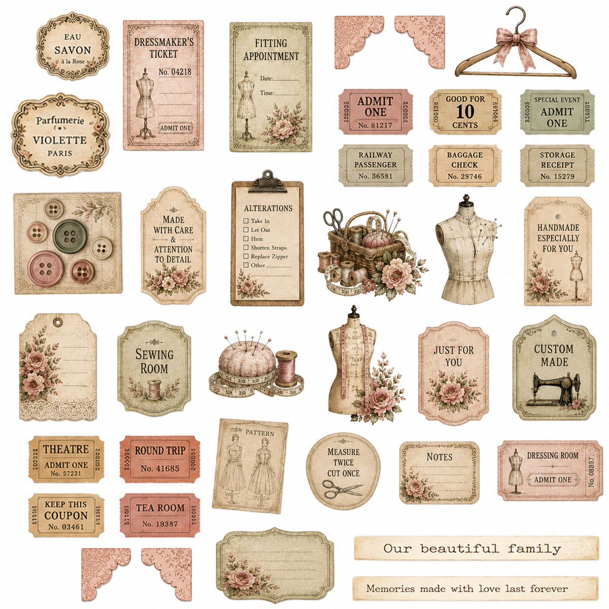 Rooted in Time Ephemera Pack 5