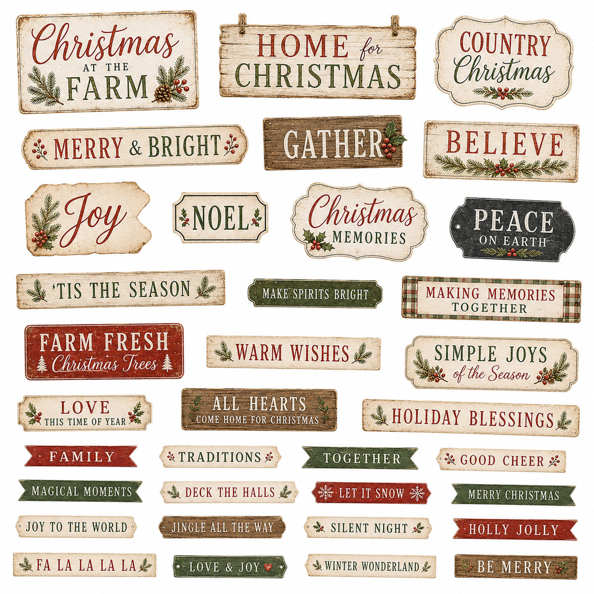 Farmhouse Christmas Ephemera 5