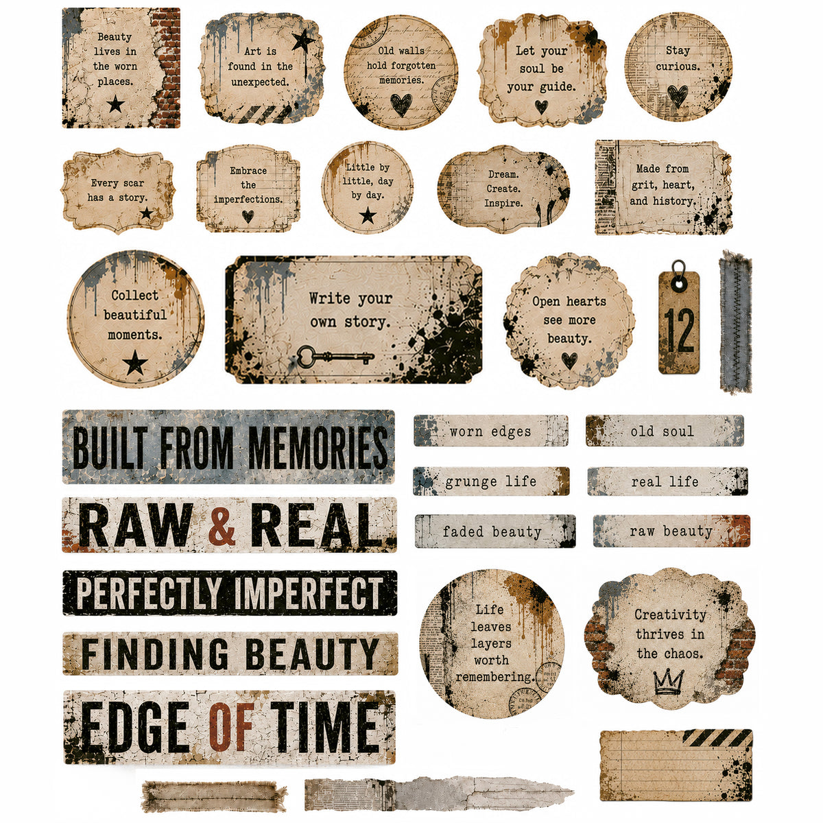 Concrete Canvas - Ephemera Pack 6