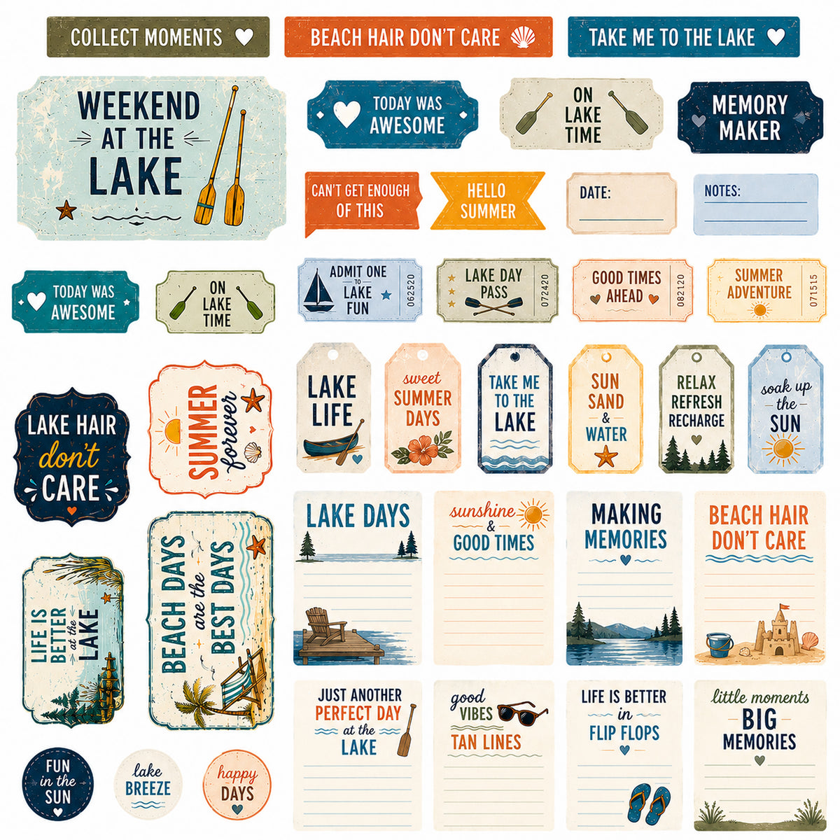 Seashell Days - Ephemera Pack 7