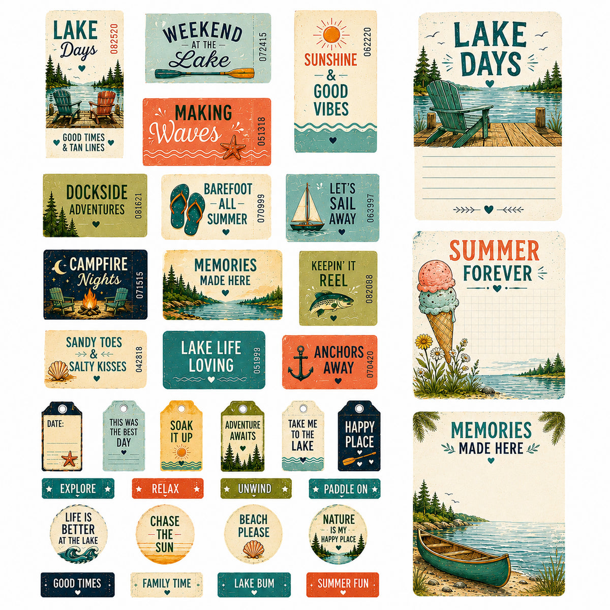 Seashell Days - Ephemera Pack 8