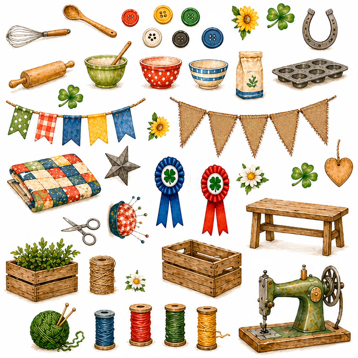 Clover & Champions - A 4H Inspired Collection - Crafts & Baking Ephemera Pack 3