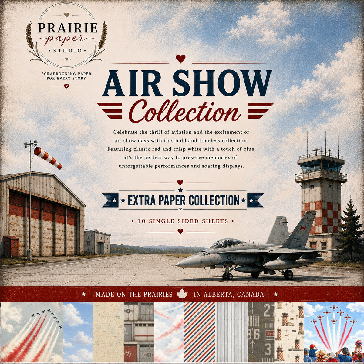 Air Show Collection Extra Paper Pack - 10 Coordinating Papers