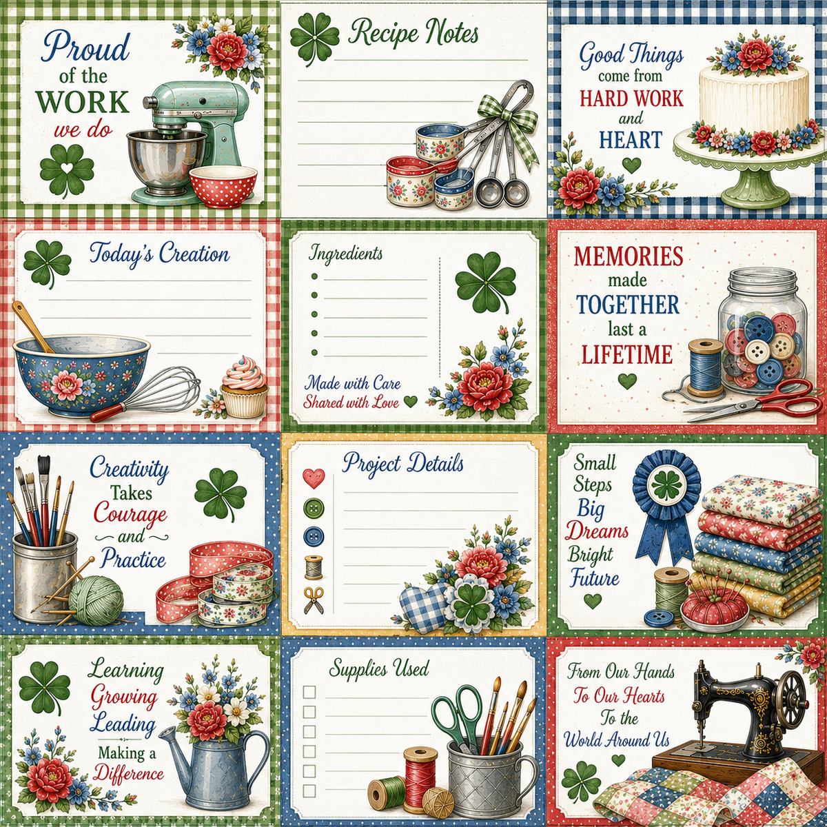 Clover & Champions A 4-H Inspired Collection - 3x4 Crafts & Baking