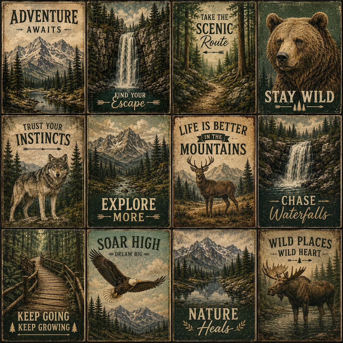 Whispers of the Falls 3x4 Cards
