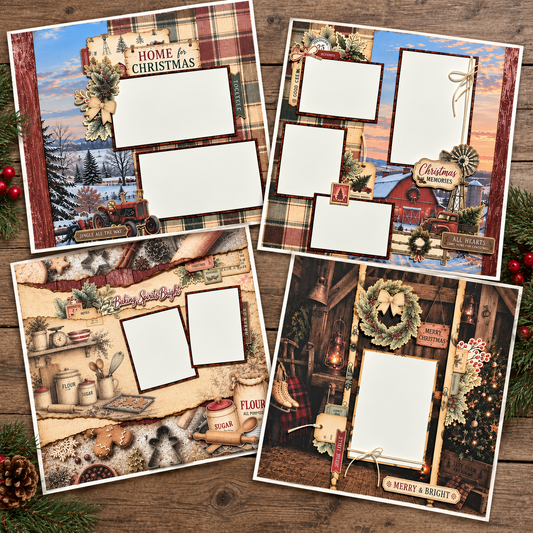 Christmas Memories - 4 Page Class - Scrapaganza Calgary