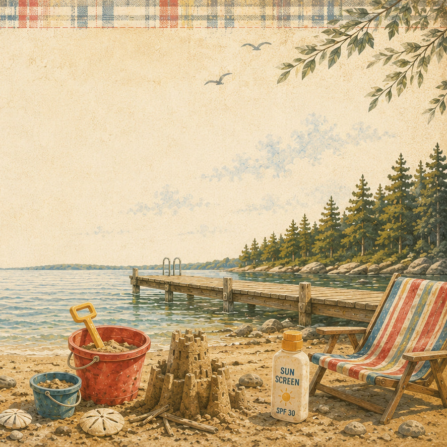 Seashell Days - Dockside Summer Memories 12x12