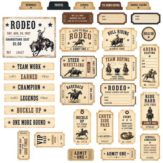 8 Seconds Strong - Ephemera Pack 1