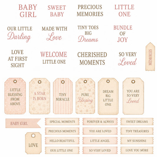 Lullabies & Lace Ephemera Pack 1