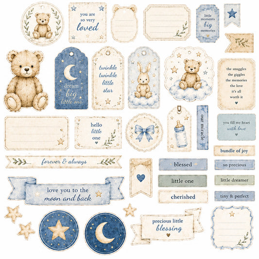Moonbeams & Little Dreams Ephemera Pack  1