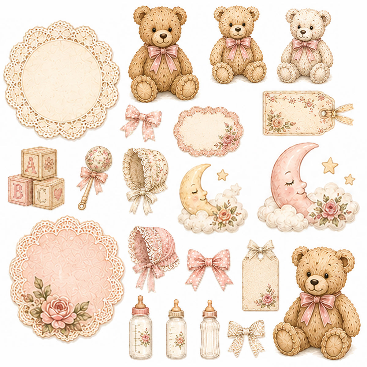 Lullabies & Lace Ephemera Pack 3