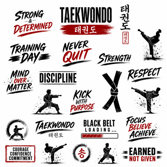 Fierce & Focused - Taekwondo Ephemera Pack 3