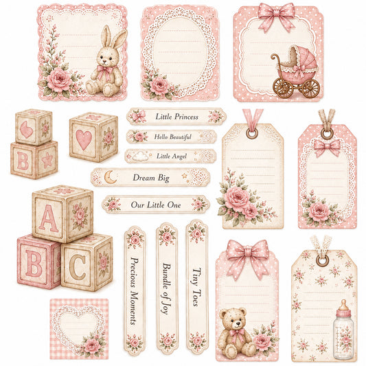 Lullabies & Lace Ephemera Pack 4