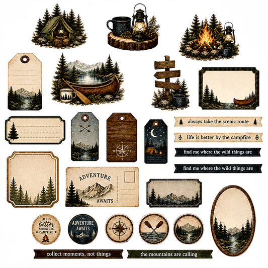 Campfire Memories - Ephemera Pack 4