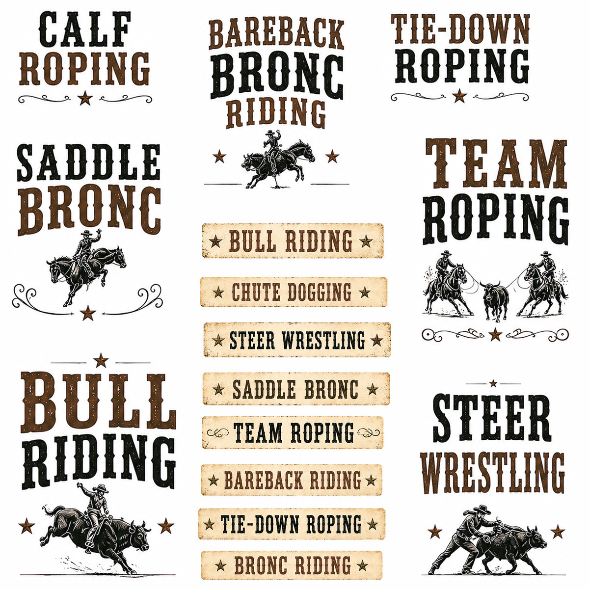 8 Seconds Strong - Ephemera Pack 5