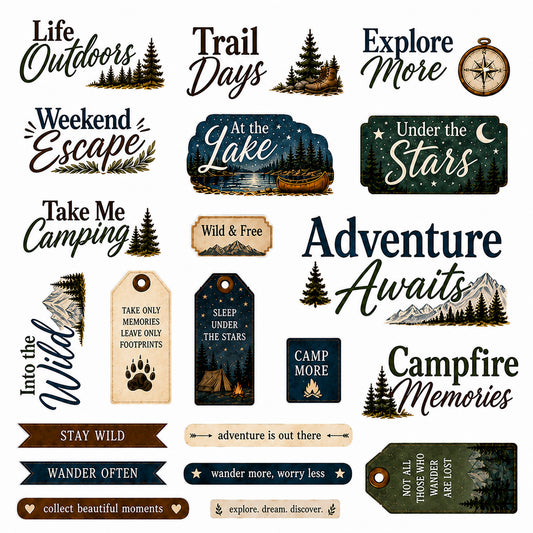 Campfire Memories - Ephemera Pack 6