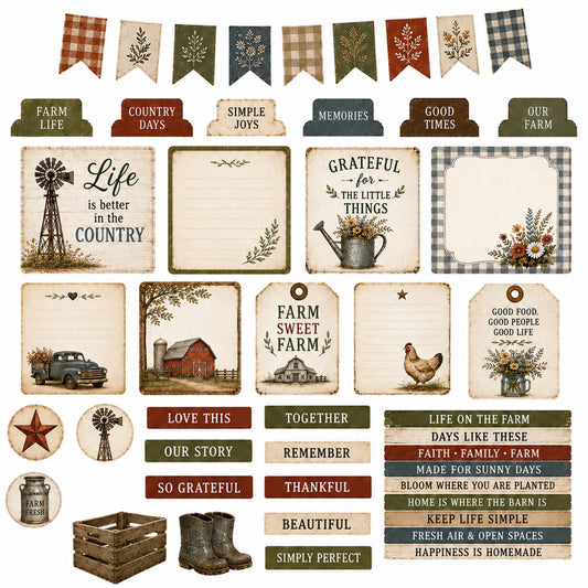 Country Mile Memories - Ephemera Pack 6