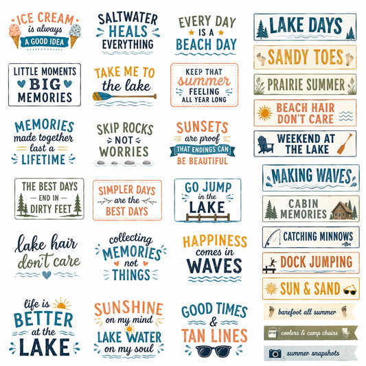 Seashell Days - Ephemera Pack 6