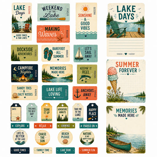 Seashell Days - Ephemera Pack 8