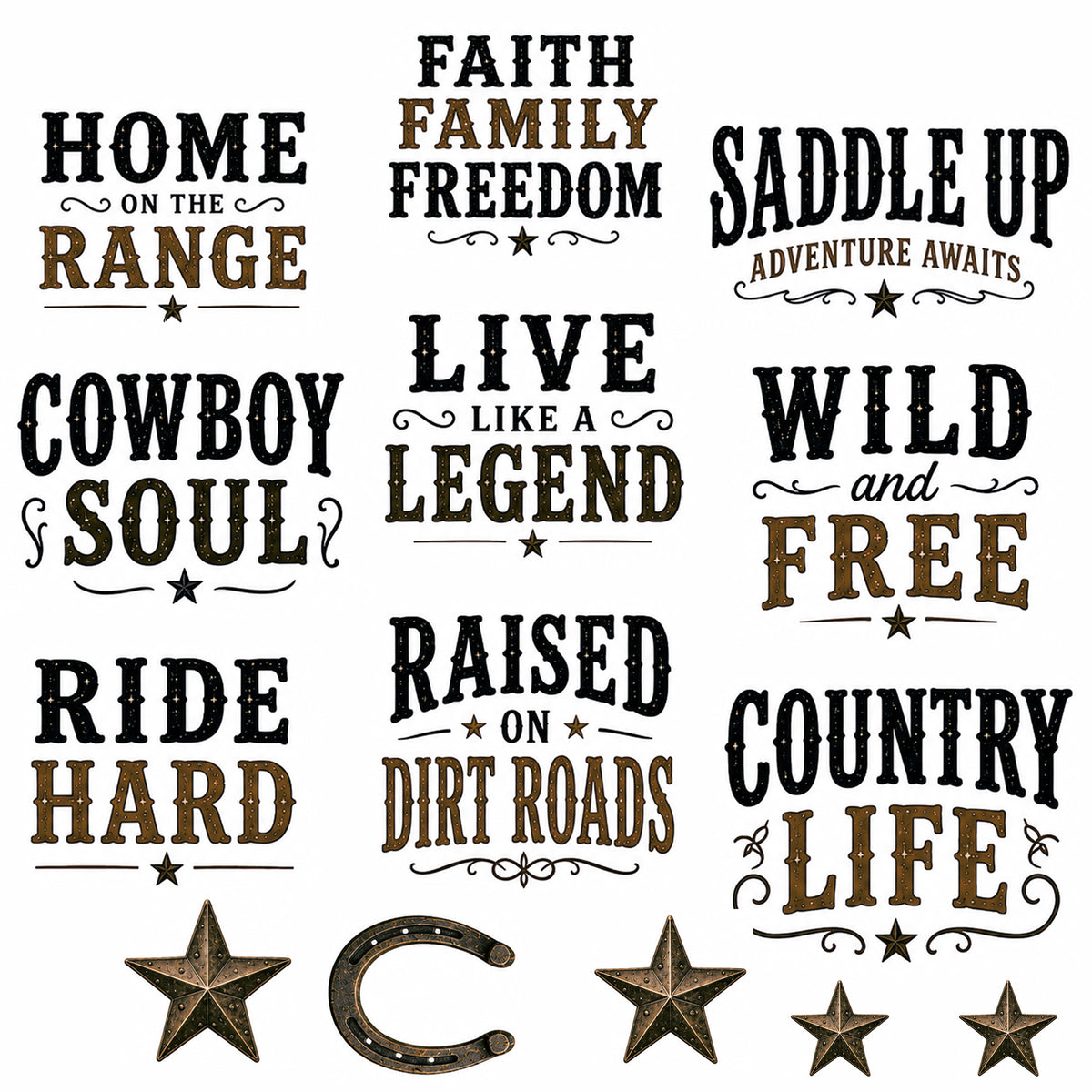 Iron Spurs Ephemera Pack 8