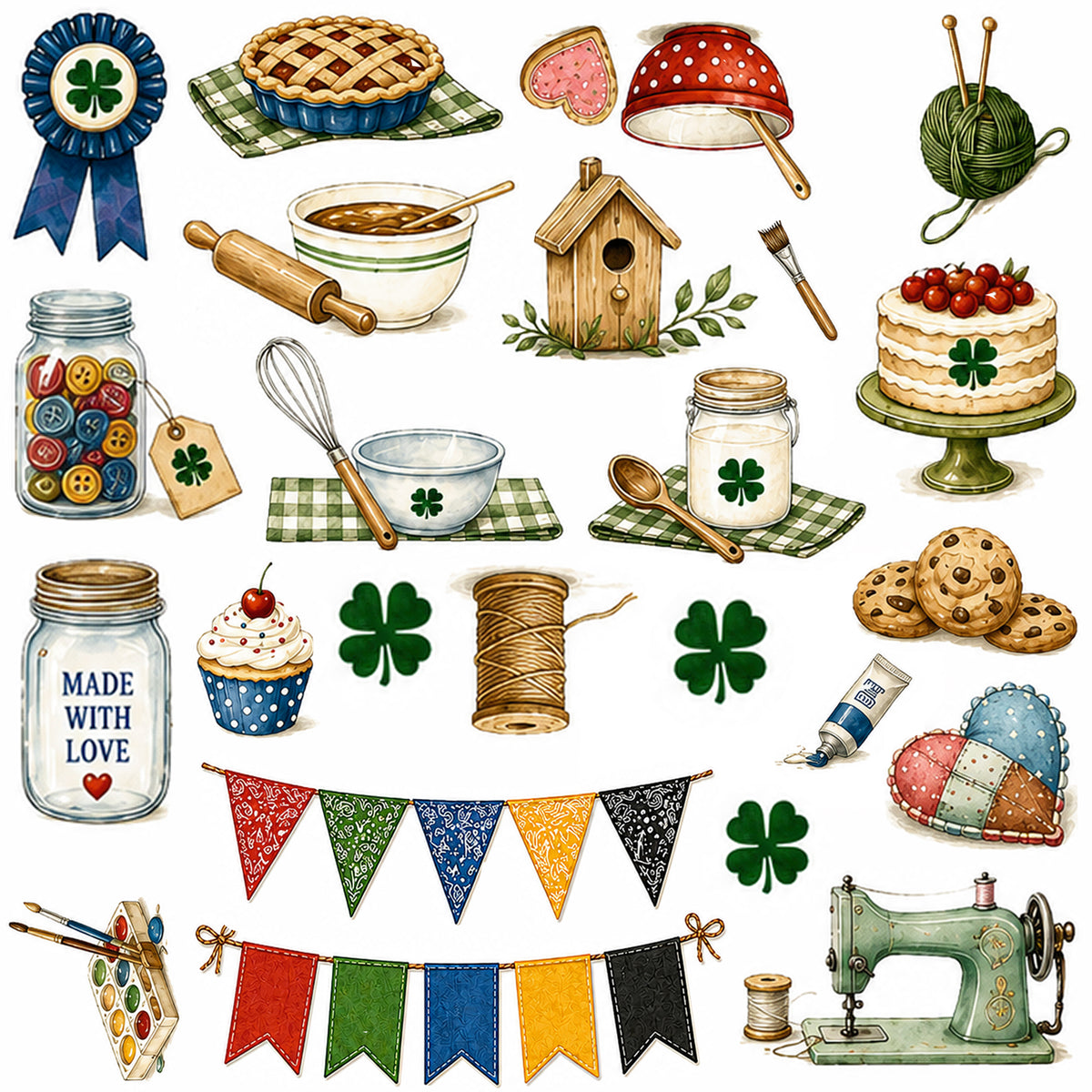 Clover & Champions - A 4H Inspired Collection - Crafts & Baking Ephemera Pack 1