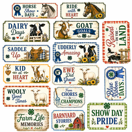 Clover & Champions - A 4H Inspired Collection - Livestock - Ephemera Pack 2
