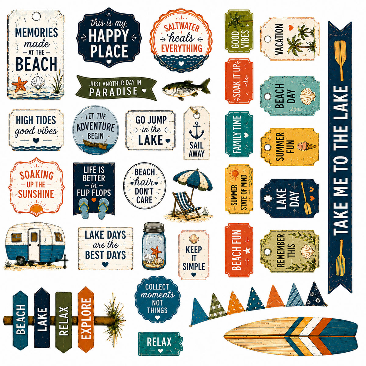 Seashell Days - Ephemera Pack 3