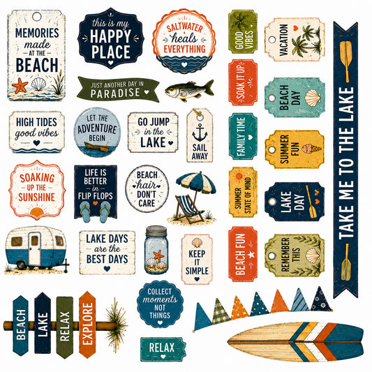Seashell Days - Ephemera Pack 3