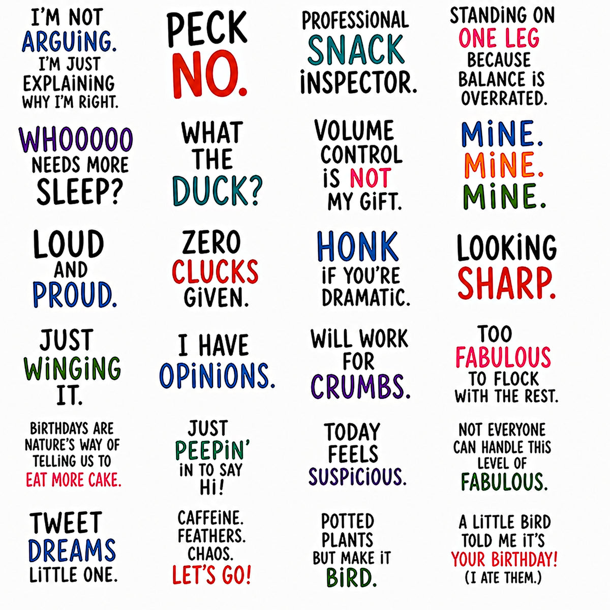 Flock Around & Find Out Card Kit
