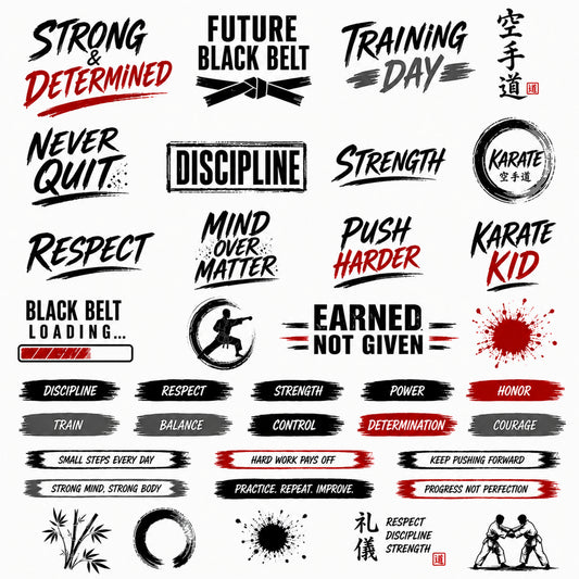 Fierce & Focused - Karate Ephemera Pack 2