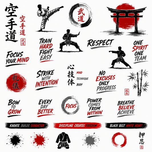 Fierce & Focused - Karate Ephemera Pack 4