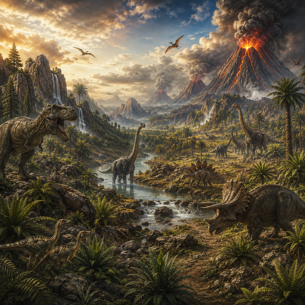 Prehistoric Trails – 12 Single-Sided 12x12 Papers