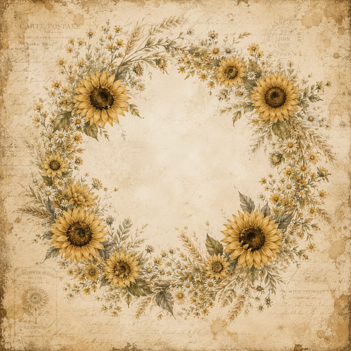 Sunflower Fields 12x12 Collection